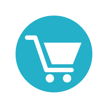 扁平化图标购物车符号