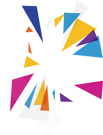 五彩几何体背景png元素素材图片下载-万素网