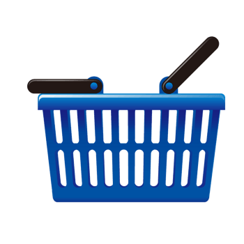 蓝色质感购物篮子