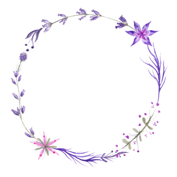 紫色花圈图片素材