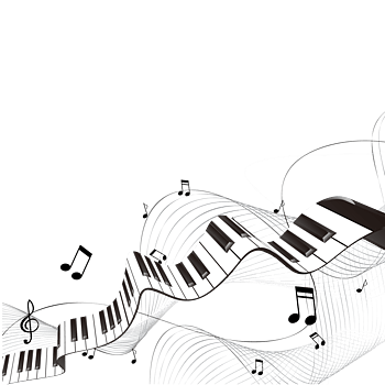 钢琴音符 素材 免费钢琴音符图片素材 钢琴音符素材大全 万素网