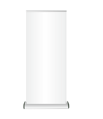 空白易拉宝矢量图