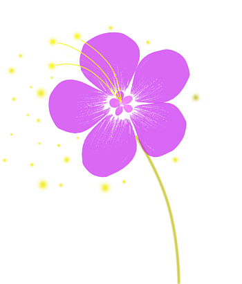 紫色花朵素材元素图案