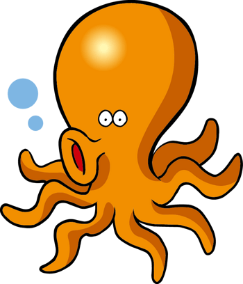 可爱卡通八爪鱼