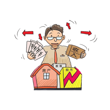 收入与支出免抠素材