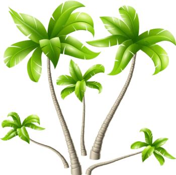 卡通手绘橡胶树