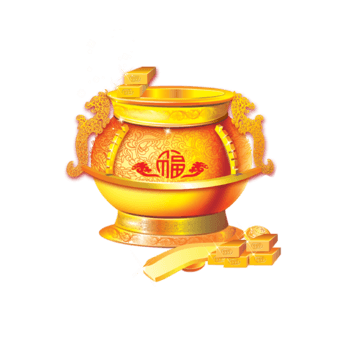 黄金聚宝盆免抠元素图片_元素素材3134710_万素网