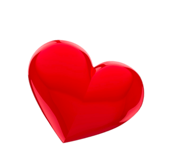 立体红色爱心