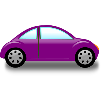 紫色的汽车