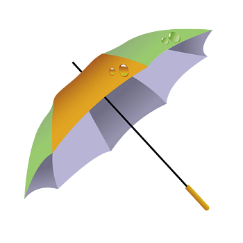 矢量卡通花伞雨伞遮阳伞