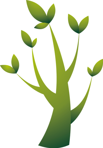 矢量绿色植物设计树苗创意图