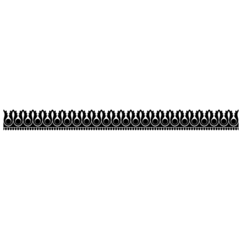 黑色欧式复古边框蕾丝横向