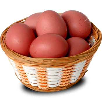 一筐红皮鸡蛋
