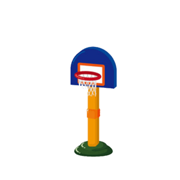 手绘篮板篮球框素材