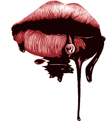 流血的嘴唇