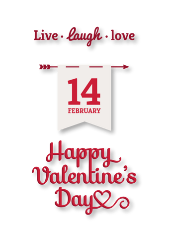 矢量情人节日期