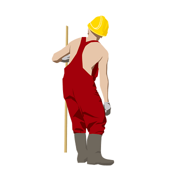 矢量素材工人劳动装修