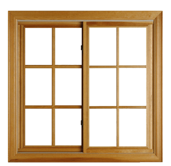 木质素材窗户