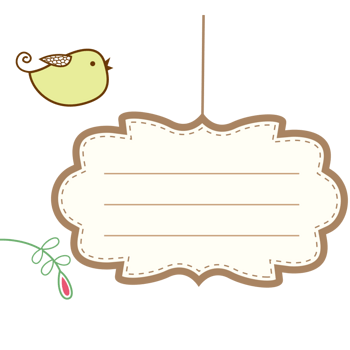 卡通 可爱 明信片 名片 招牌 店招