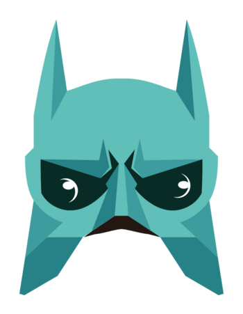 矢量 卡通手绘 蝙蝠面具