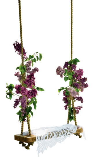 鲜花秋千