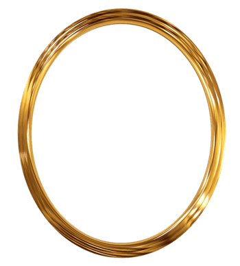 一个金色的圆环