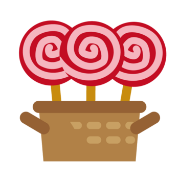 卡通手绘棒棒糖