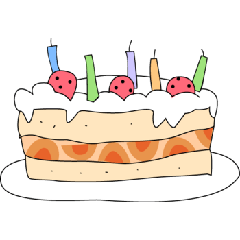 手绘生日蛋糕图案