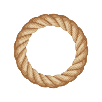 粗麻绳绳子圆环卡通装饰