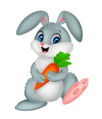 兔子抱着胡萝卜背景图图片
