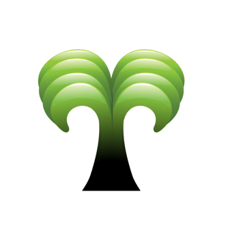 绿色可爱卡通小树