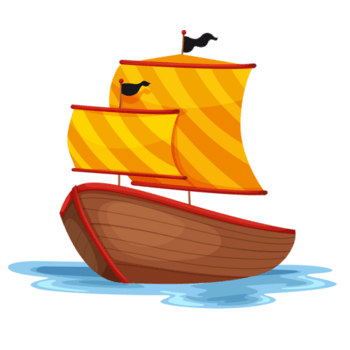 卡通船元素图片-卡通船元素设计素材-卡通船元素素材免费下载-万素网