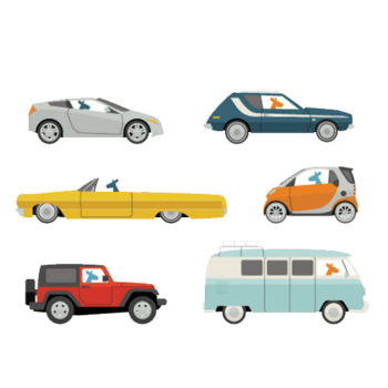 扁平化汽车组合