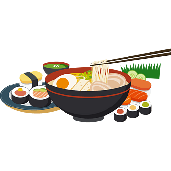 手绘卡通矢量冬阴功食物