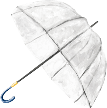 透明雨伞png元素素材图片下载-万素网