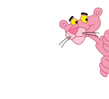 卡通手绘粉红豹