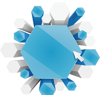 立体六边形卡通形状