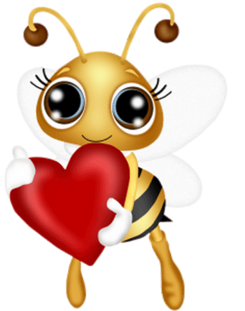 拿爱心的蜜蜂