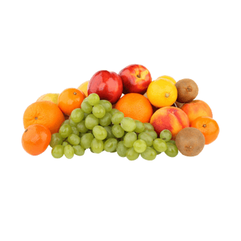 一堆新鲜的水果