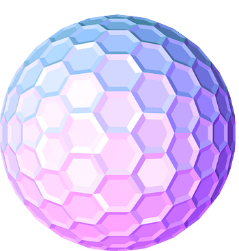 浪漫紫色立体球体