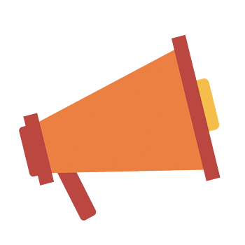 矢量黄色喊话喇叭素材