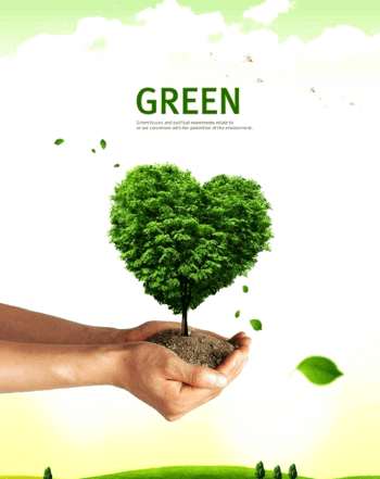 双手捧起心形树苗免扣素材