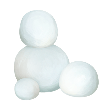 雪球冬季矢量冰雪乐园