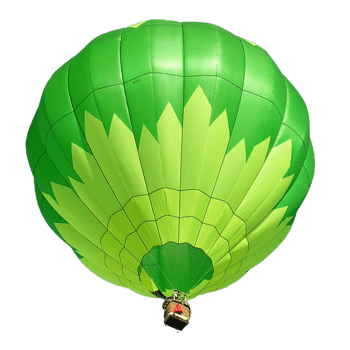 绿色热气球