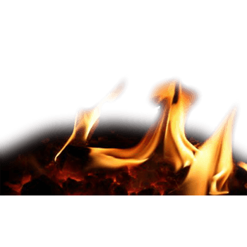 燃烧的高温火焰团