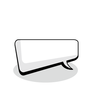 卡通矩形漫画风格对话框