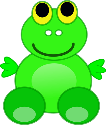 绿色卡通青蛙