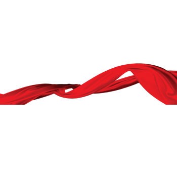 红色丝绸飘带