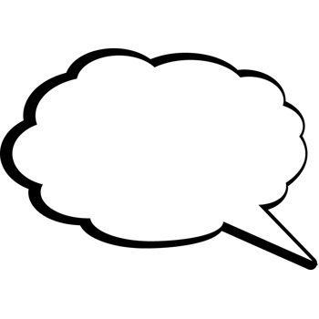 漫画对话框卡通图片云朵对话框