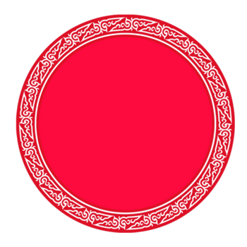 红色古典圆圈